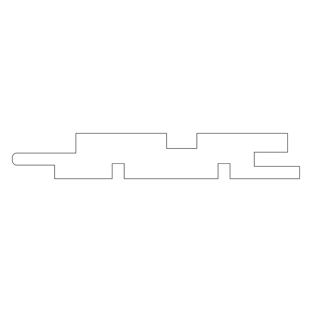 Ribbpanel CENT Ändspontat 15x95x2380 mm