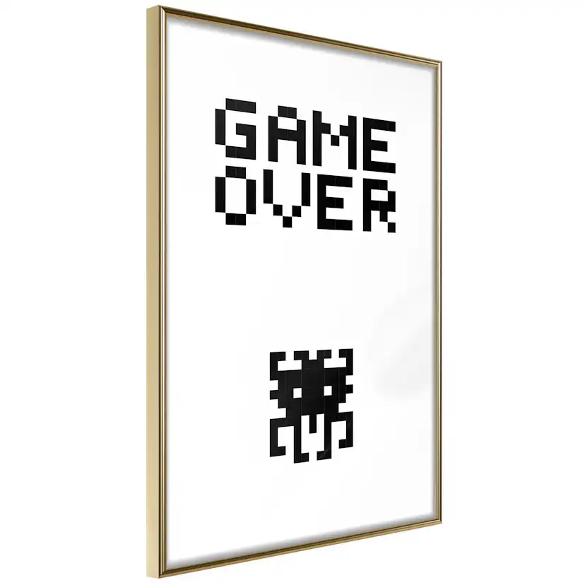 Poster Artgeist Affisch Game Over
