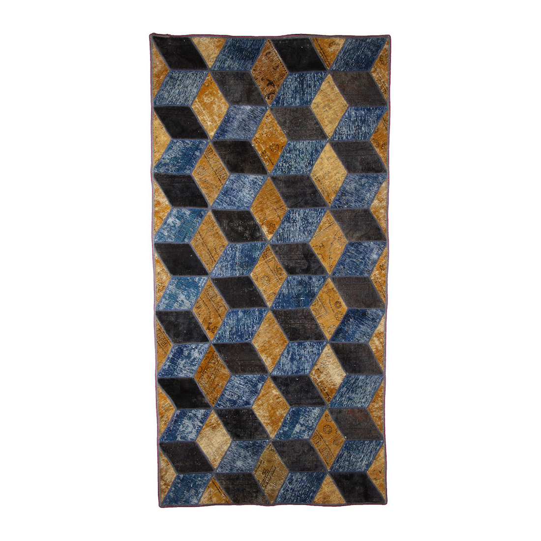 Persisk Patchworkmatta D-sign Handknuten 750781