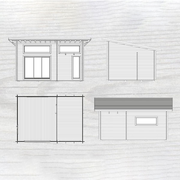 Attefallshus Baseco Fjällnäs funkisstuga med loft 25 m2
