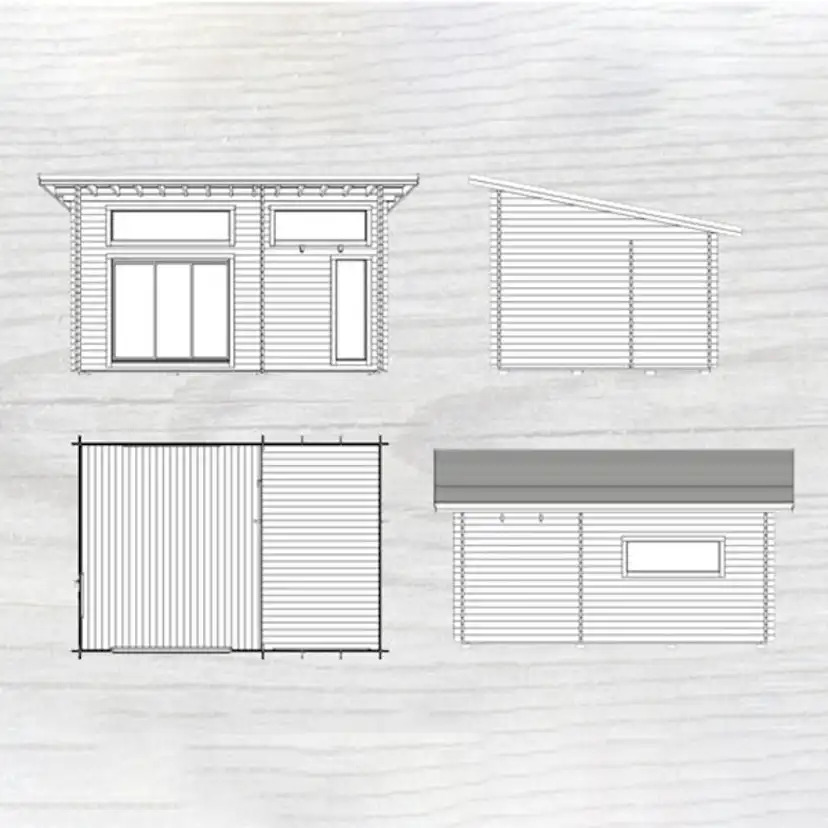 Attefallshus Baseco Fjällnäs funkisstuga med loft 25 m2