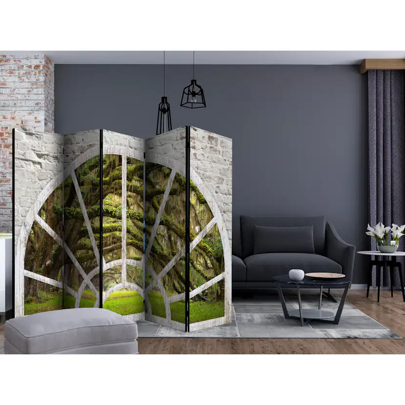 Rumsavdelare Skärmvägg Arkiio Window to Secret Forest II 225x172 cm
