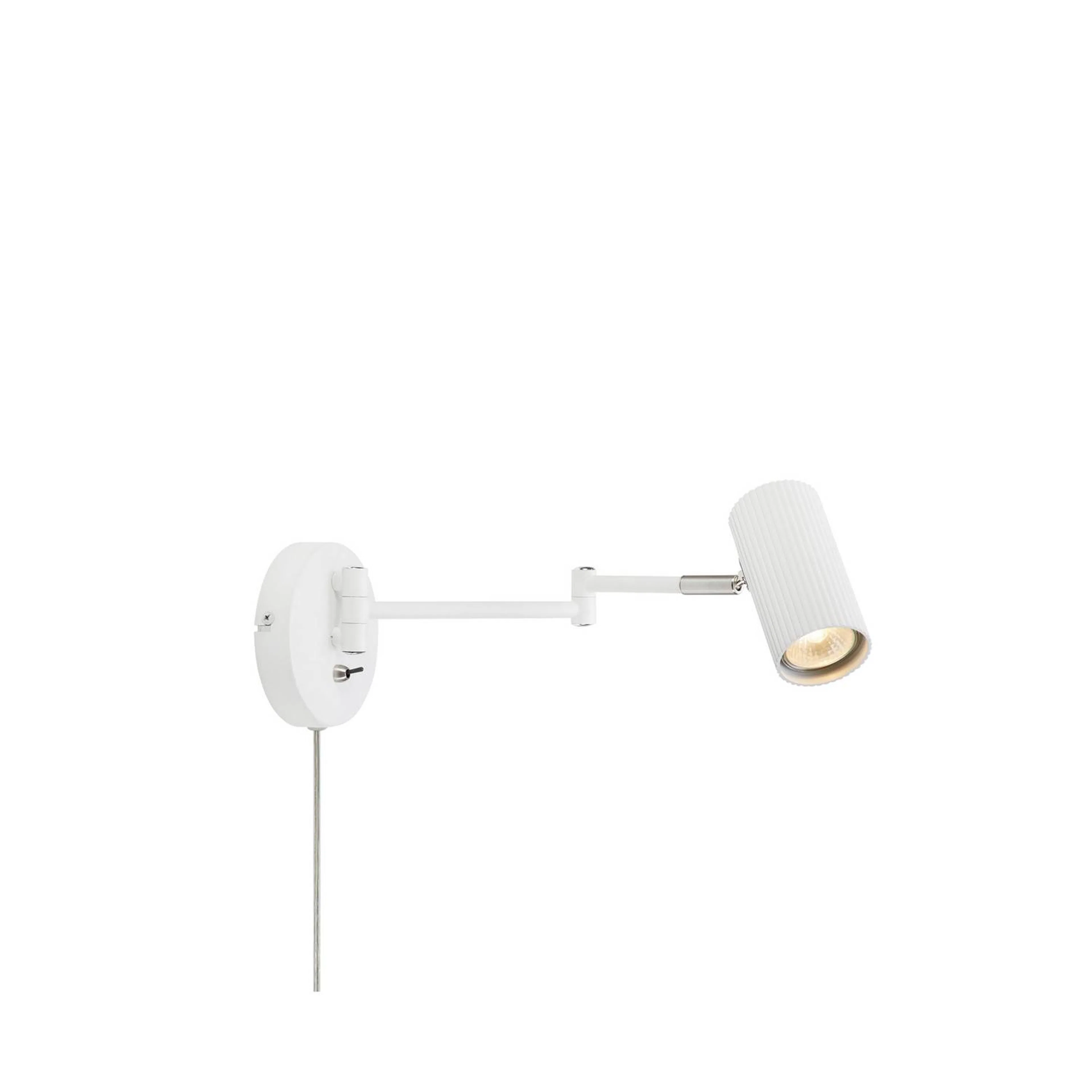COSTILLA Vägg Flex Arm 1L Vit/Satin Nickel Vit