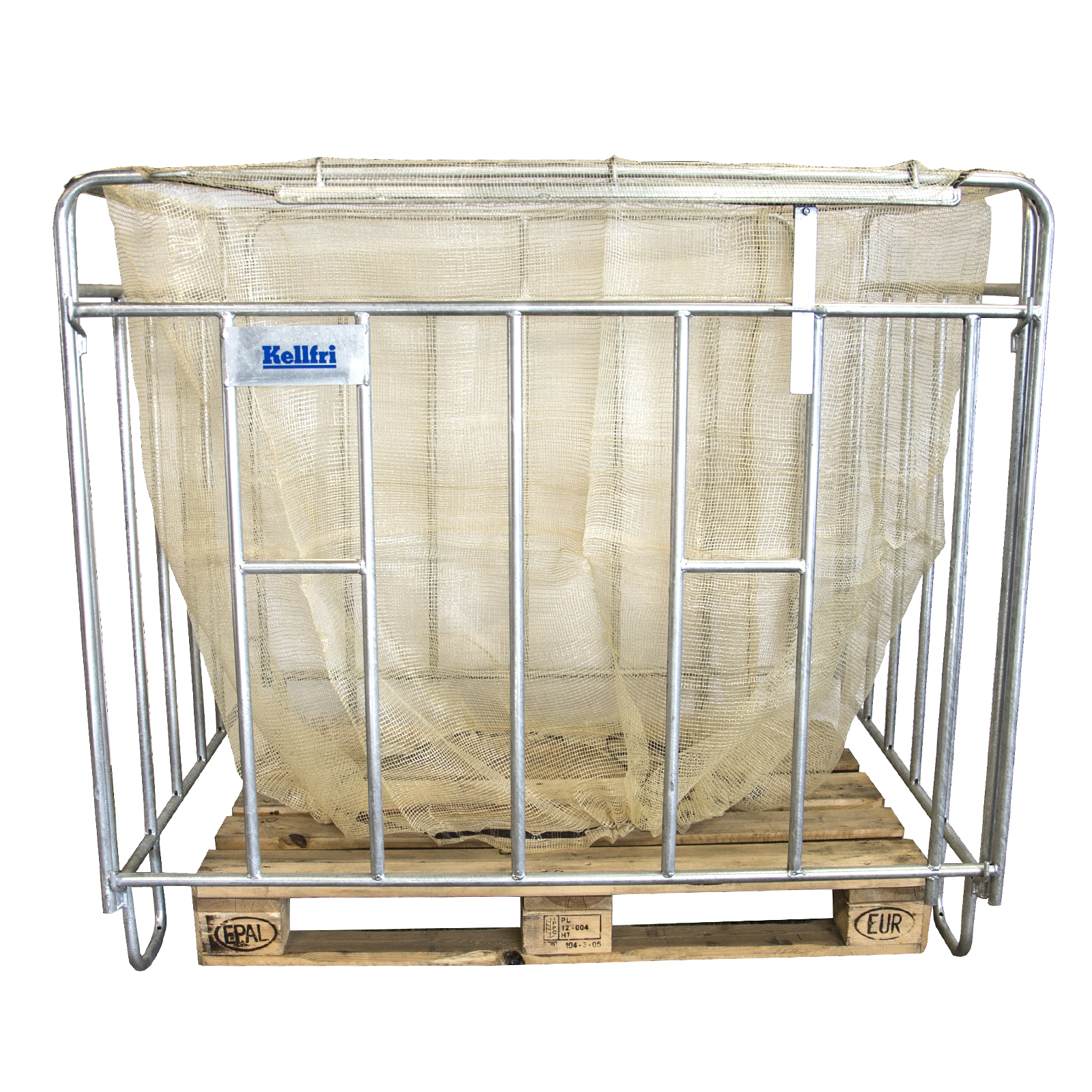 Vedsäck Kellfri 1000 l för Europall