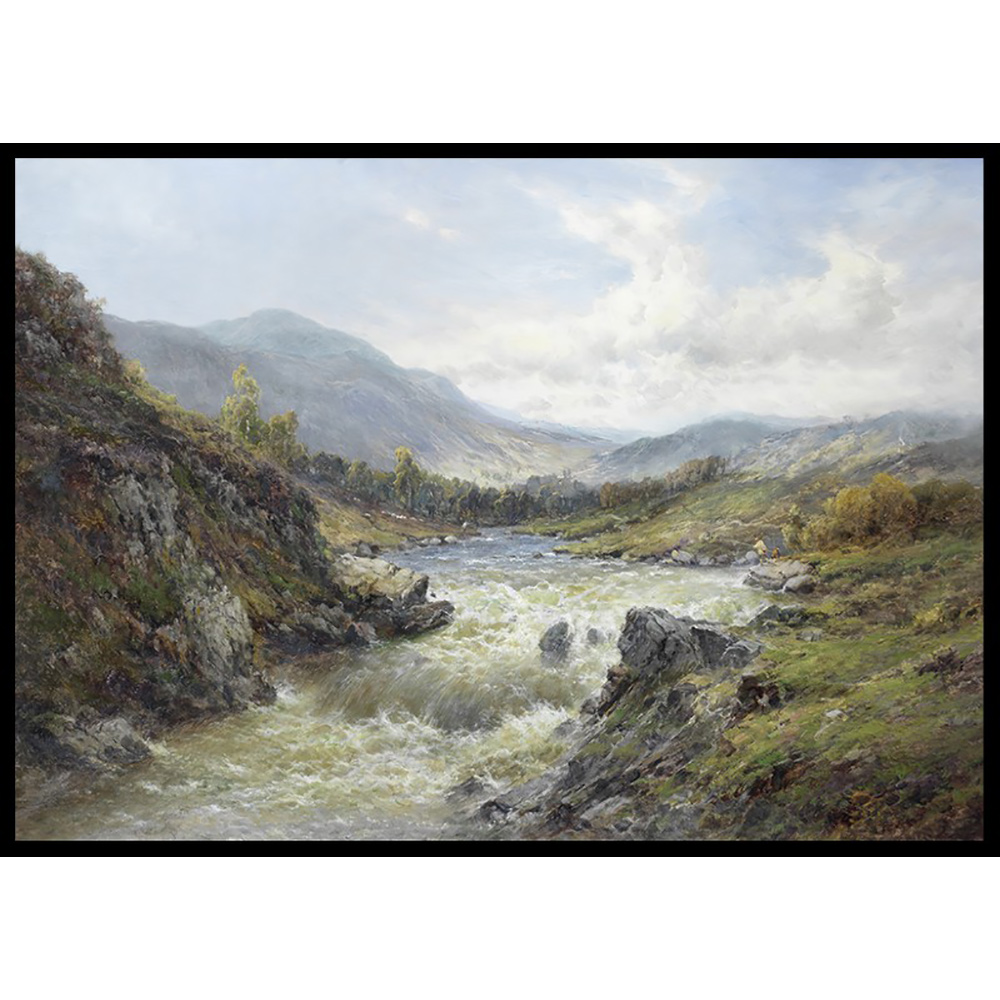 Poster Gallerix Falls Of The Tay By Alfred de Breanski Sr