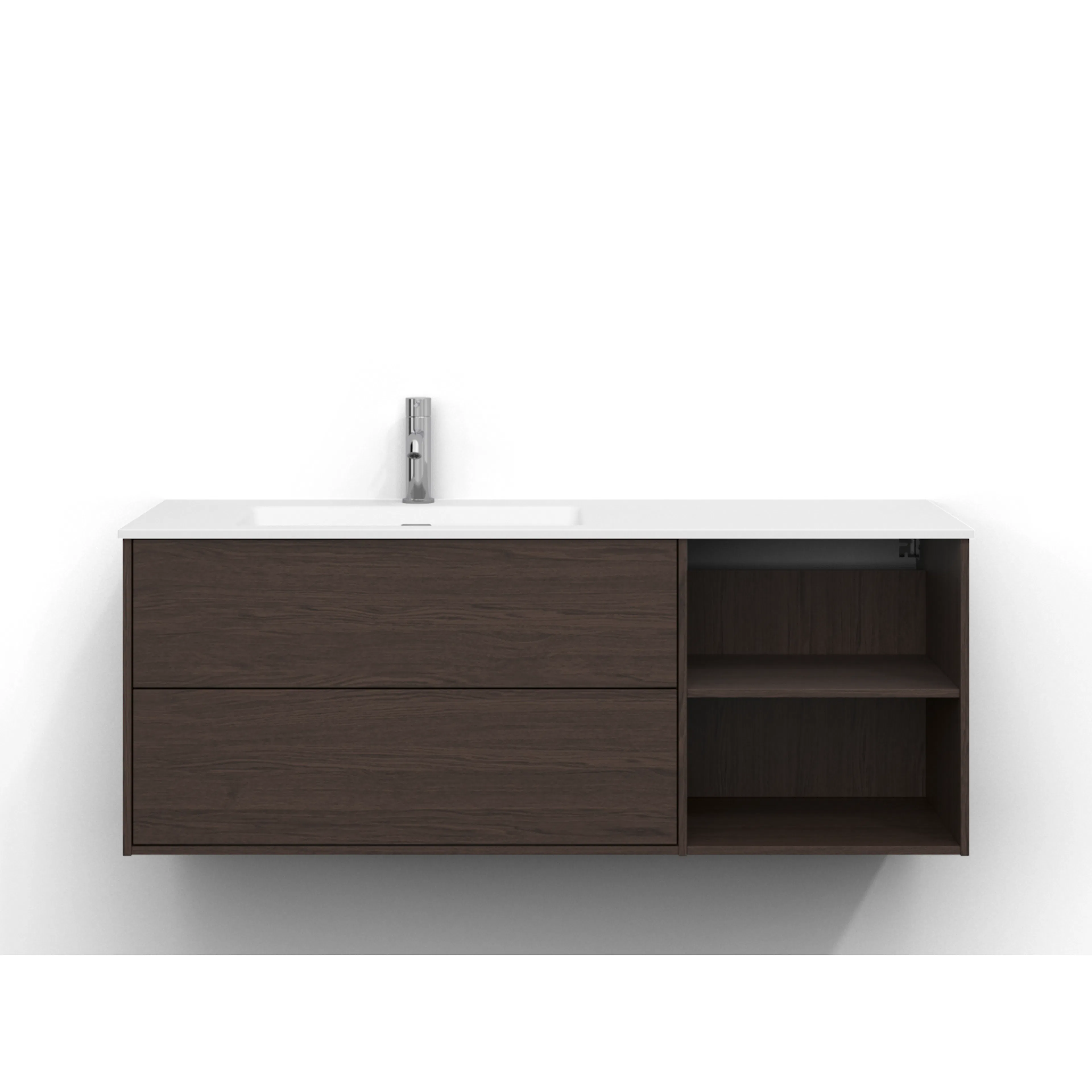 Epos Udel 120V B.Ask 2+0L Pln Brun Ask, Front: Plan, Placering: Vänster