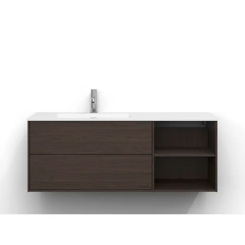 Epos Udel 120V B.Ask 2+0L Pln Brun Ask, Front: Plan, Placering: Vänster