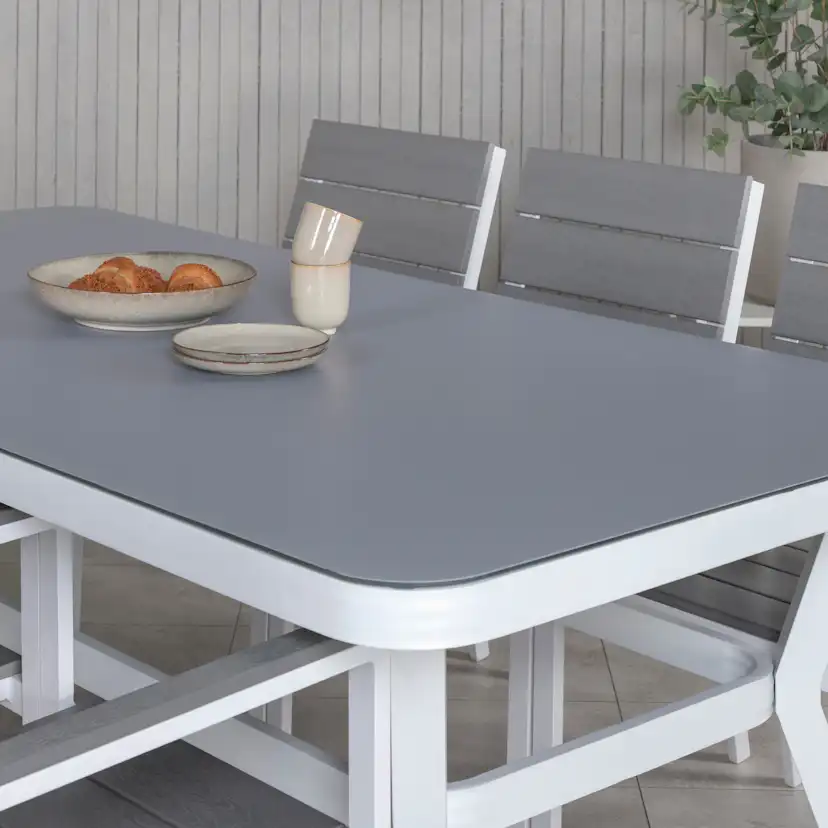 Matgrupp Venture Home Virya Matgrupp Utomhus 200cm med 6 Levels Stapelbara Matstolar