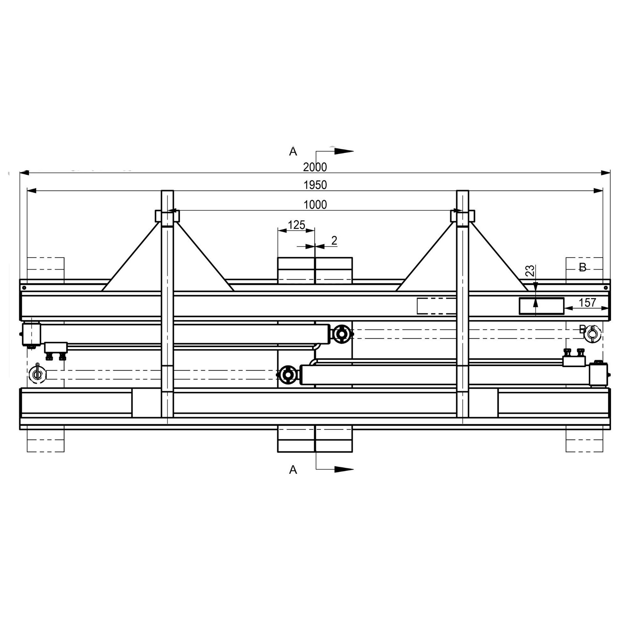 Pallgaffel Kellfri Hydraulisk 5 ton Stora BM