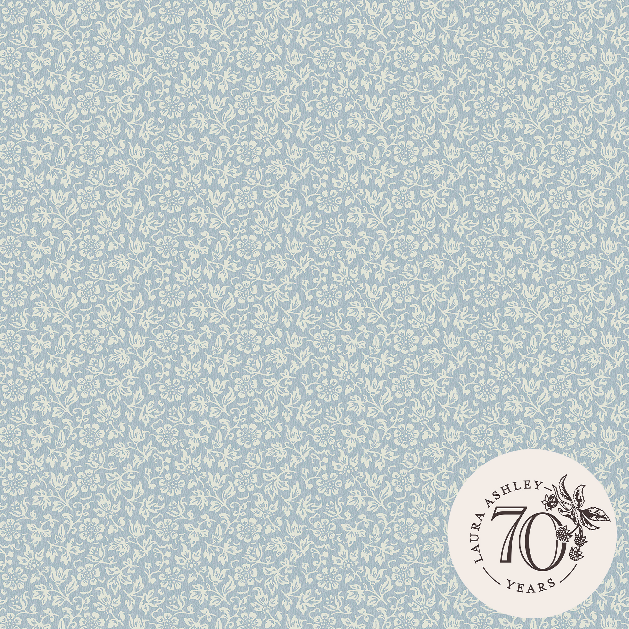 Tapet Laura Ashley Sweet Alyssum Pale Seaspray Blå 121078