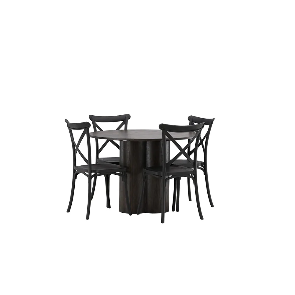 Matgrupp Venture Home Olivia med 4 Crosett Stolar