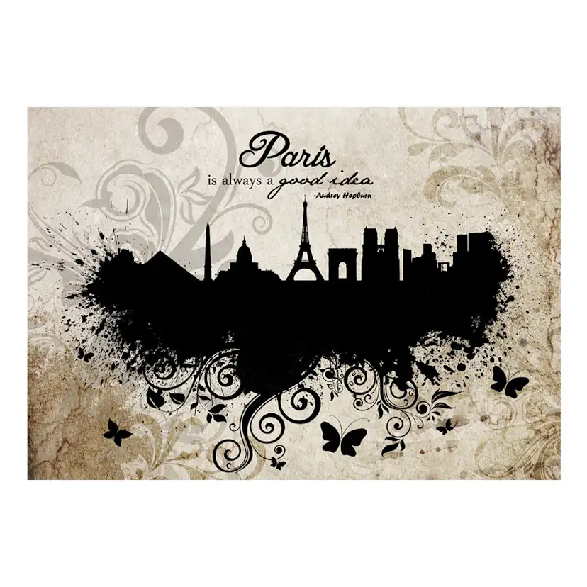 Paris is always a good idea - vintage 250x175 Storlek: 250x175 cm