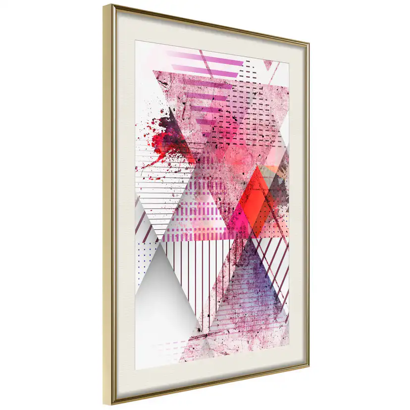 Poster Artgeist Affisch Abstract Triangle