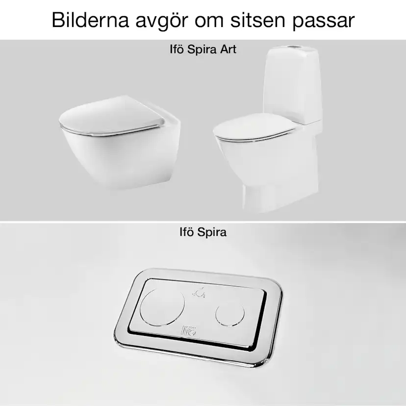 Toalettsits Pressalit Spira 946 Hårdsits Svart