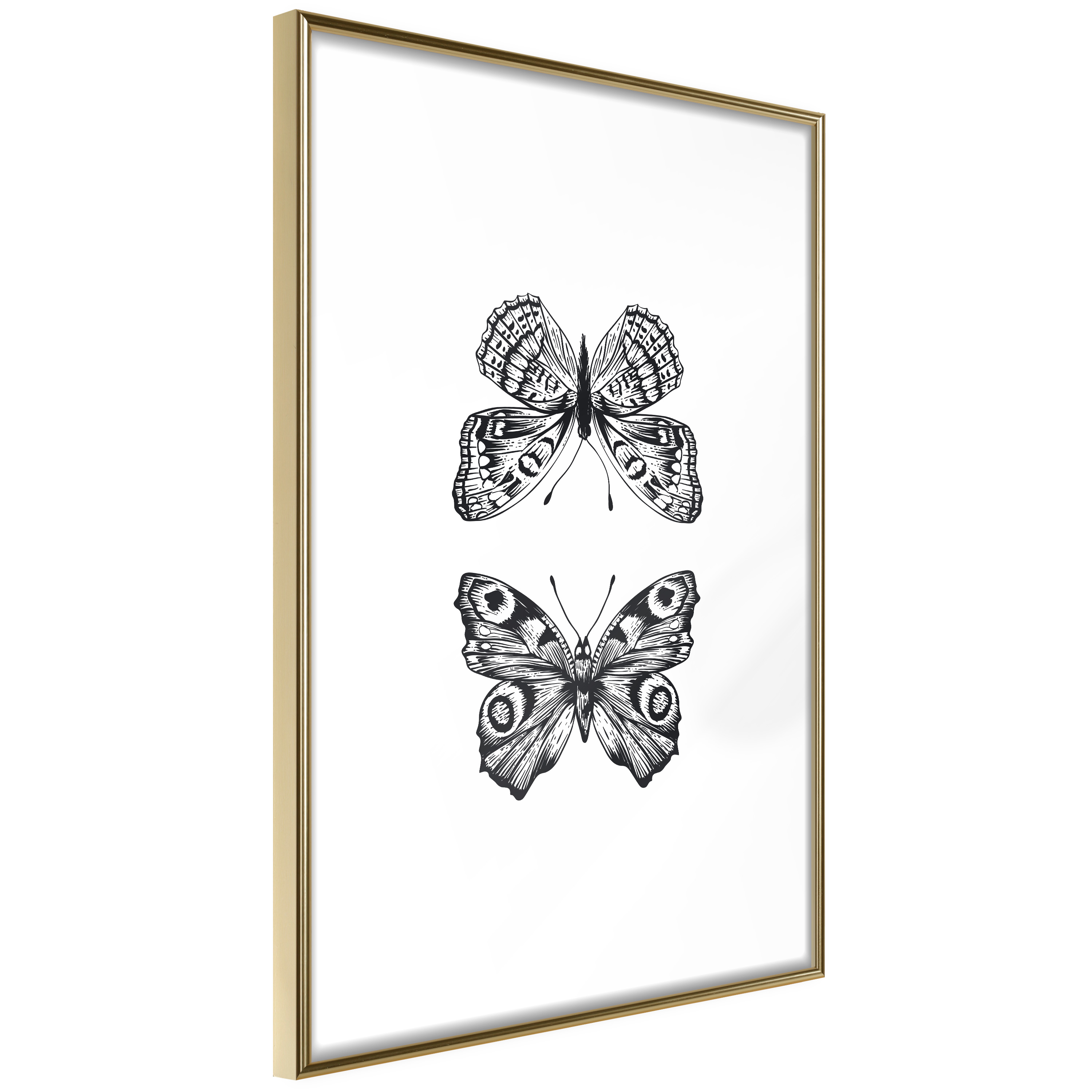 Poster Artgeist Affisch Two Butterflies