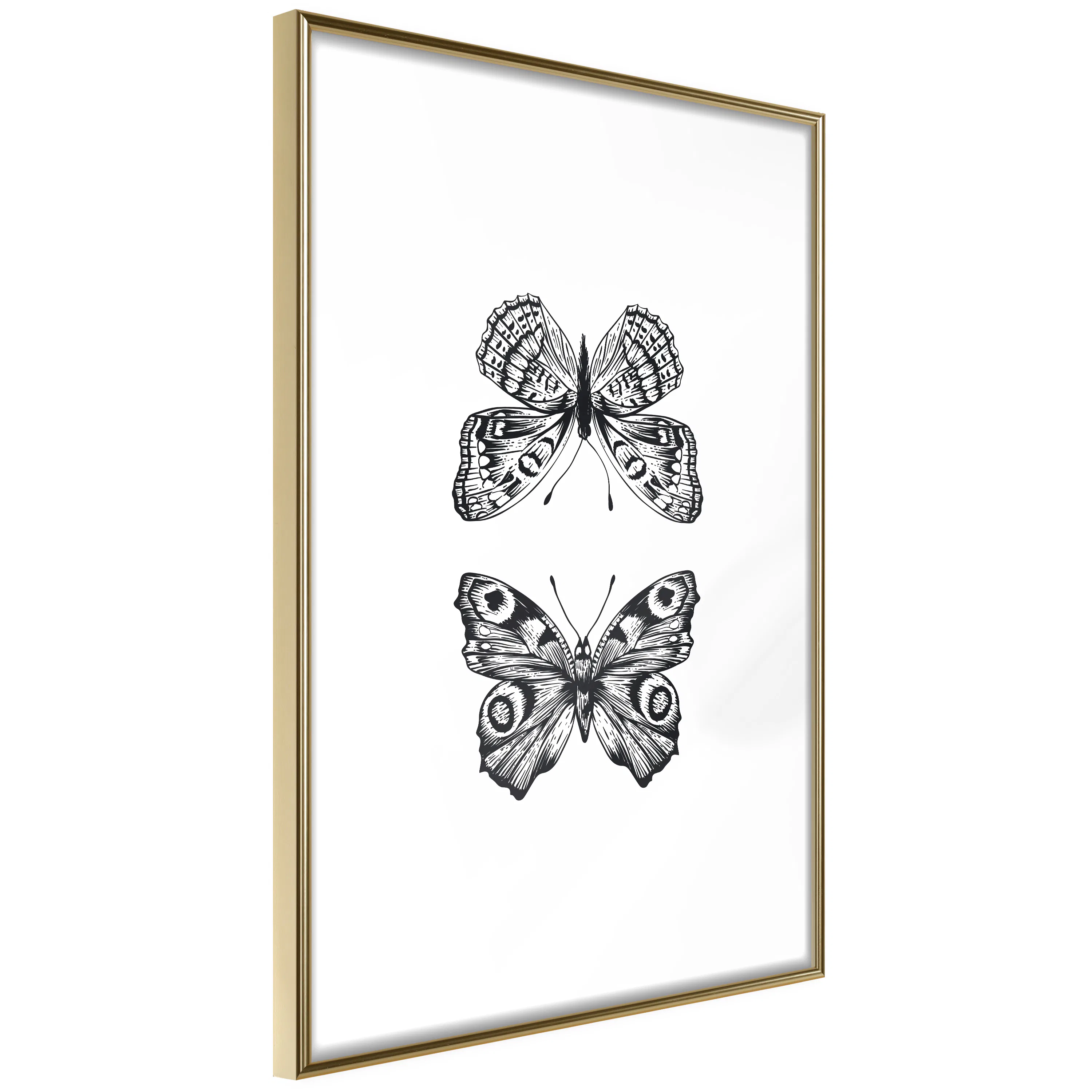 Poster Artgeist Affisch Two Butterflies