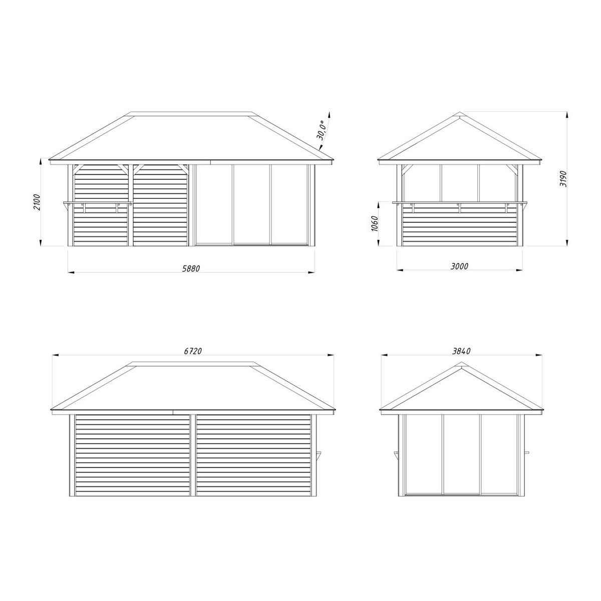 Uterum Palmako Bianca 16,6 m2 Set 208 Slide