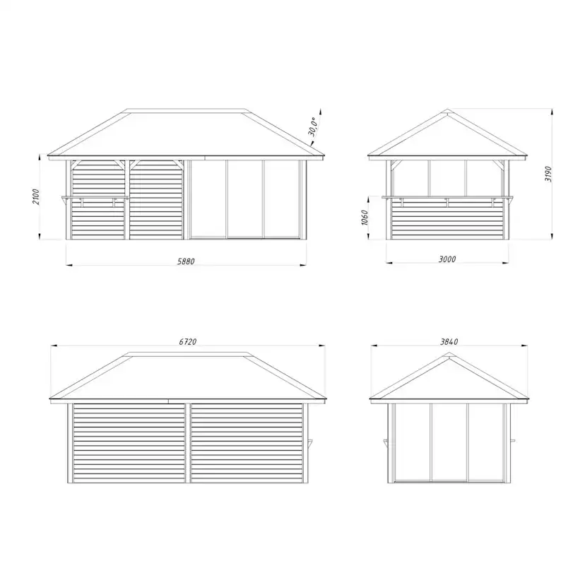Uterum Palmako Bianca 16,6 m2 Set 208 Slide