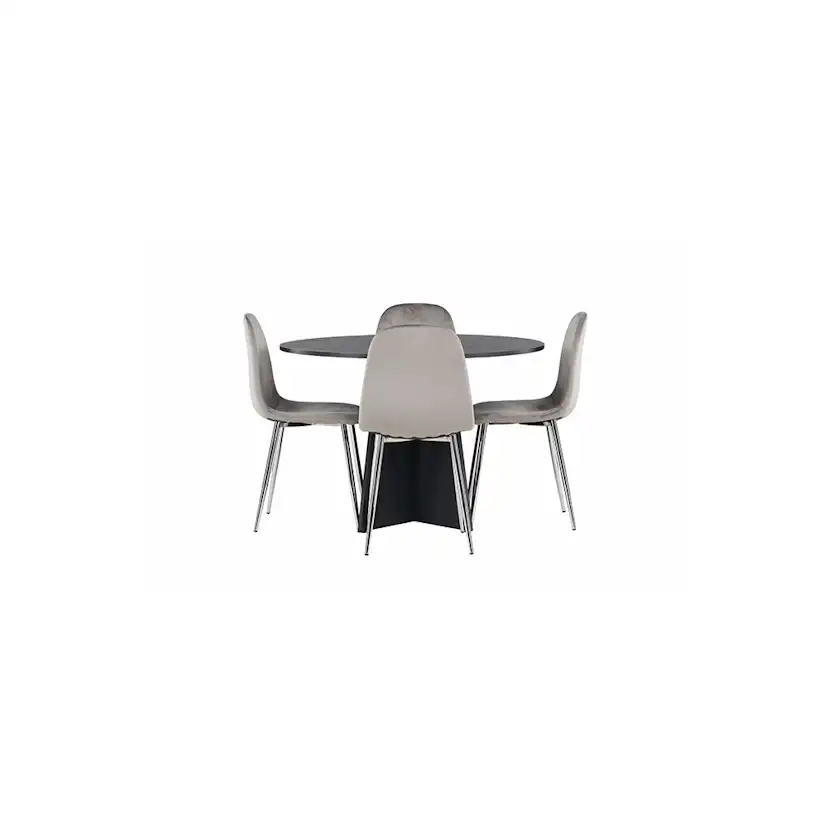 Matgrupp Venture Home Bootcut Ø110 cm med 4 st Eva stolar