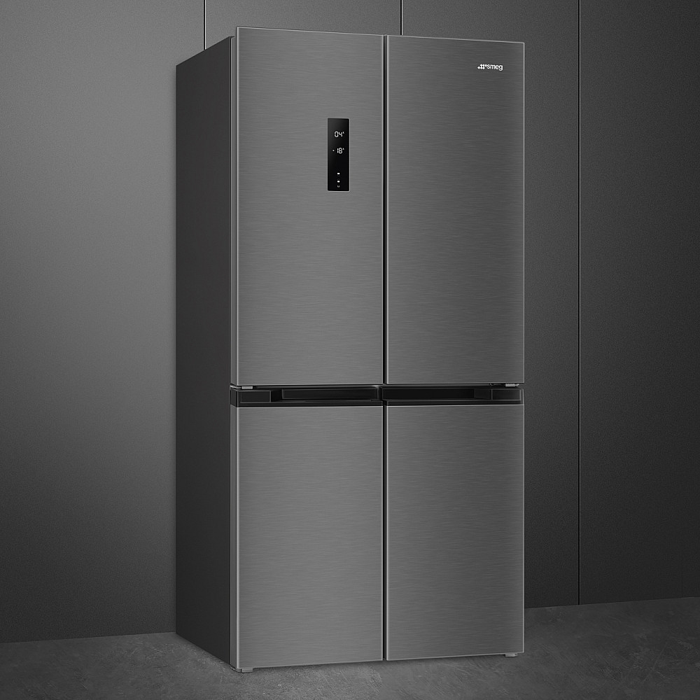 Kombinerad Kyl/Frys Smeg FQI60KD french door, Mörkt rostfritt stål