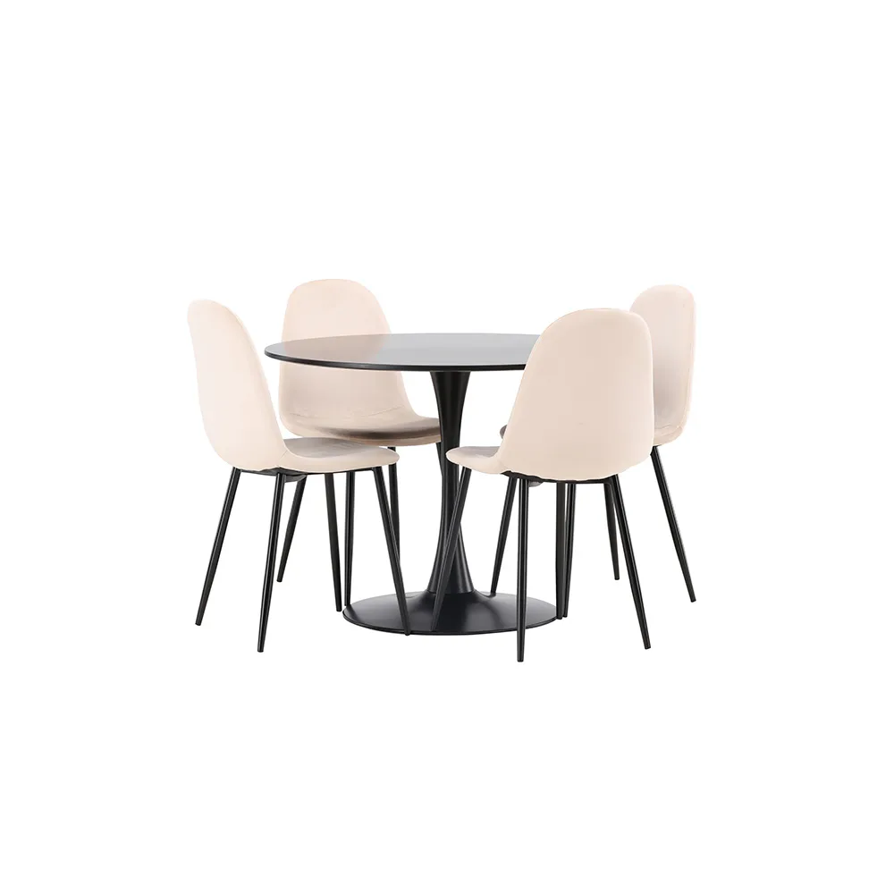 Svart/Beige