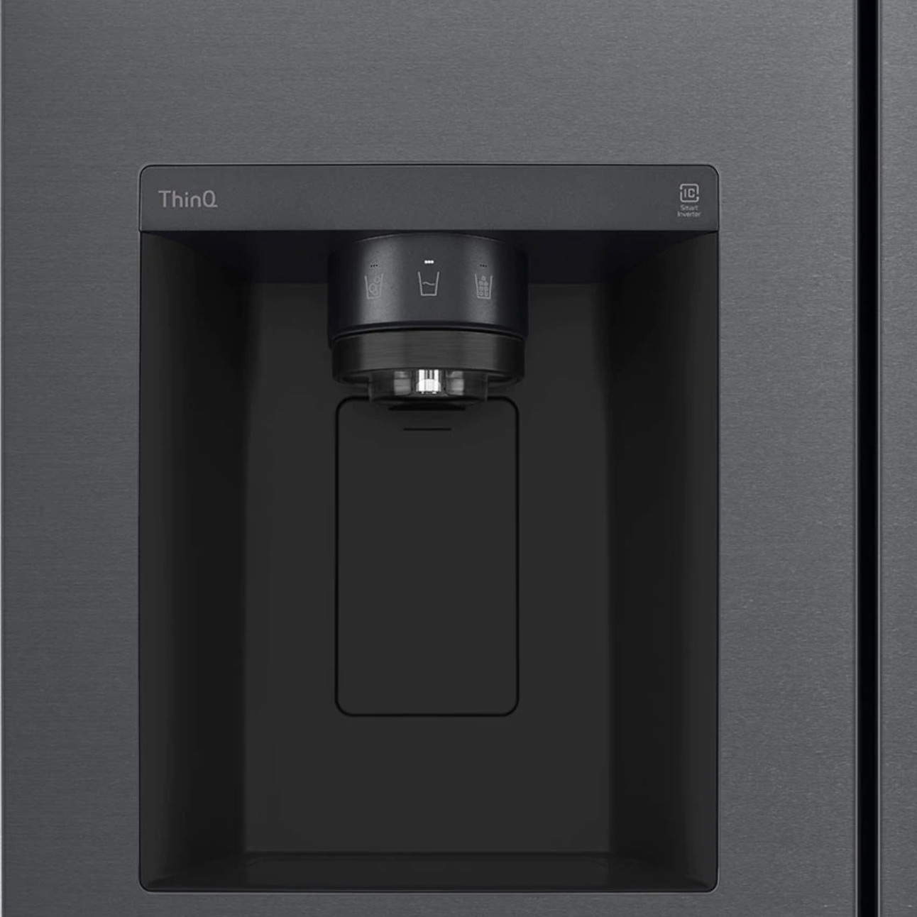 Side-by-Side LG GSLV70MCTM Black Steel