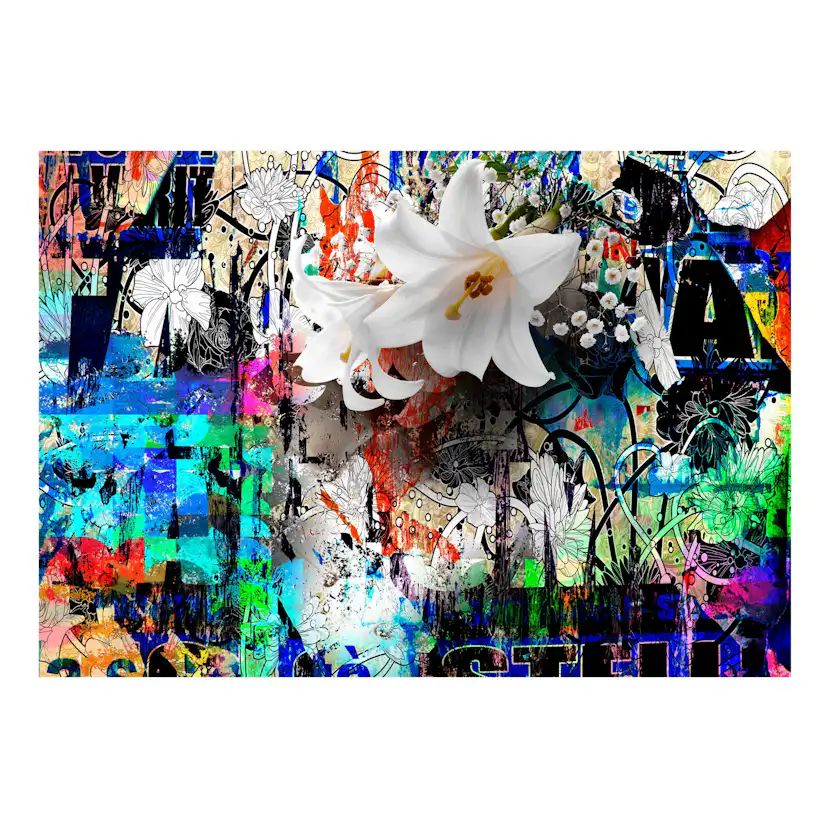 Fototapet Arkiio Självhäftande Urban Lily