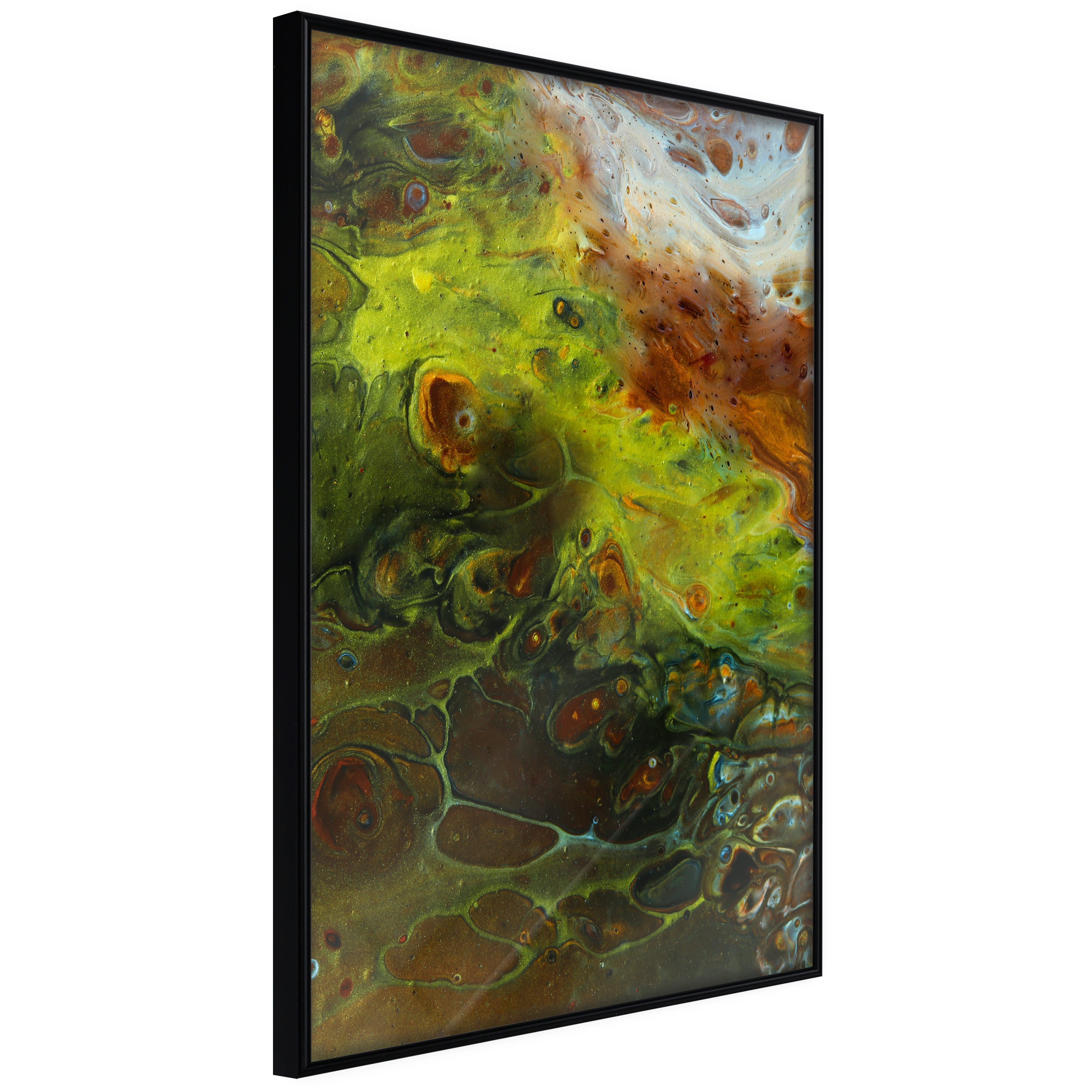 Affisch - Green Elements [Poster] 30x45 Svart ram, 30x45 cm