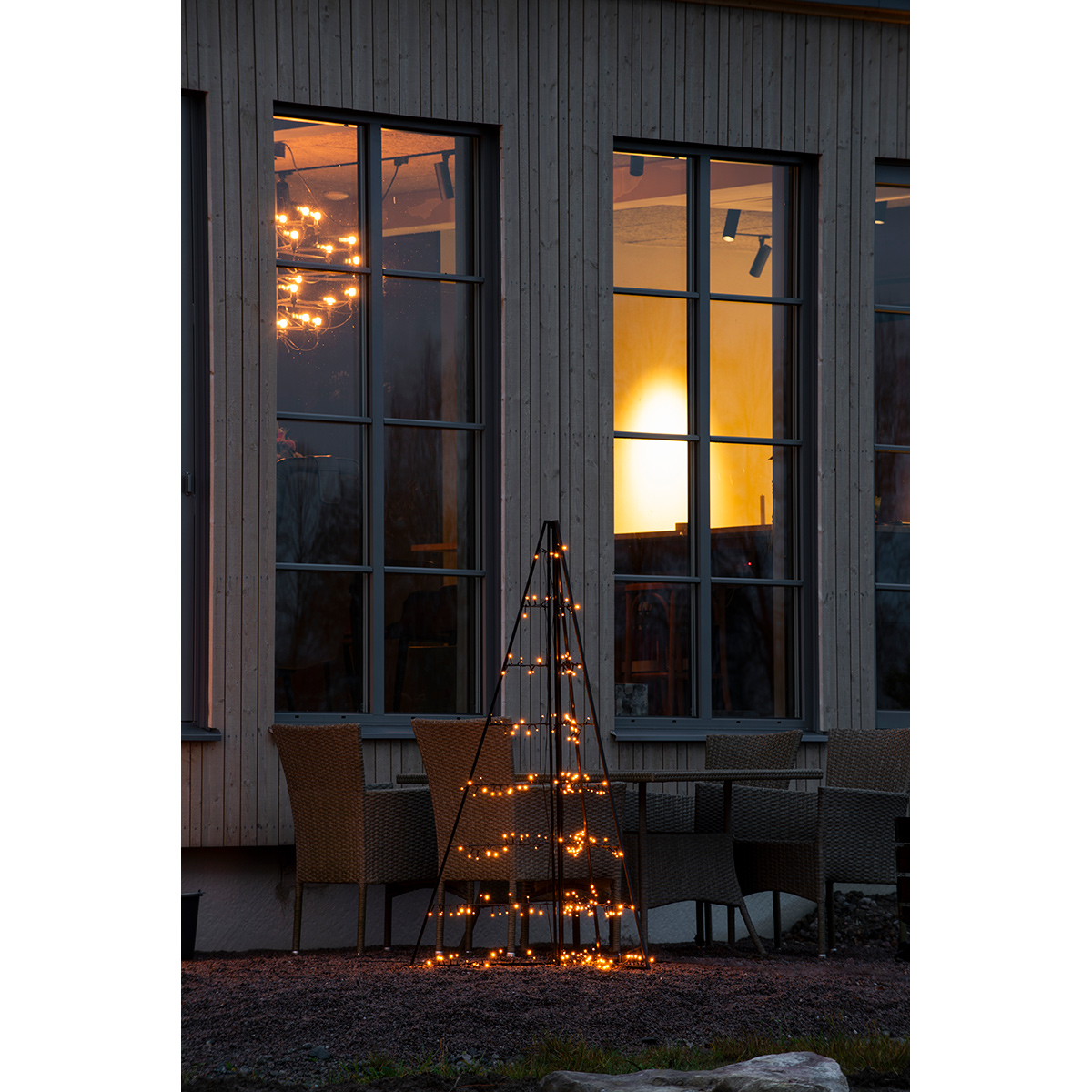 Metalldekoration Gnosjö Konstsmide Pyramid LED