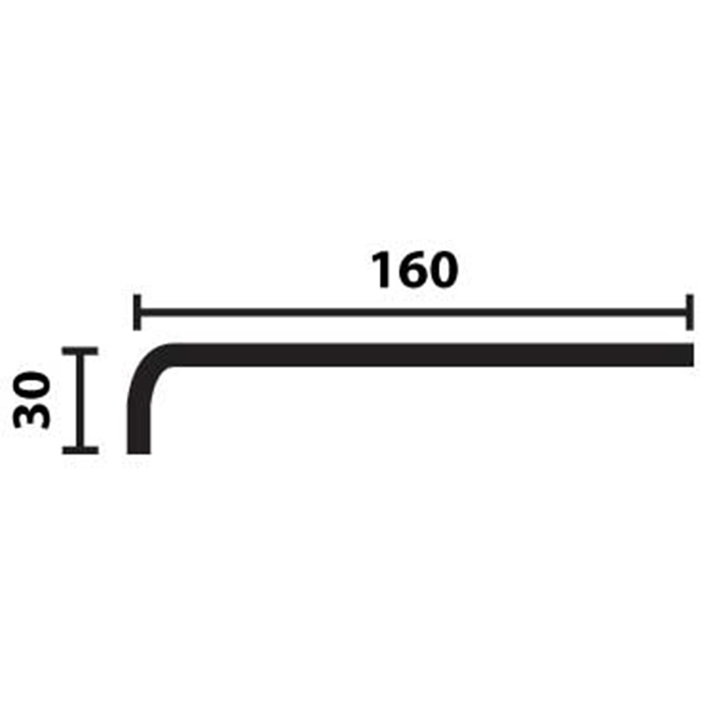 Duschsarg Leif Arvidsson 160x30 cm