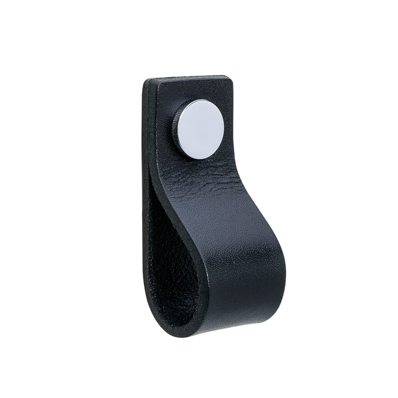 Handtag Beslag Design Loop Svart/Krom Krom