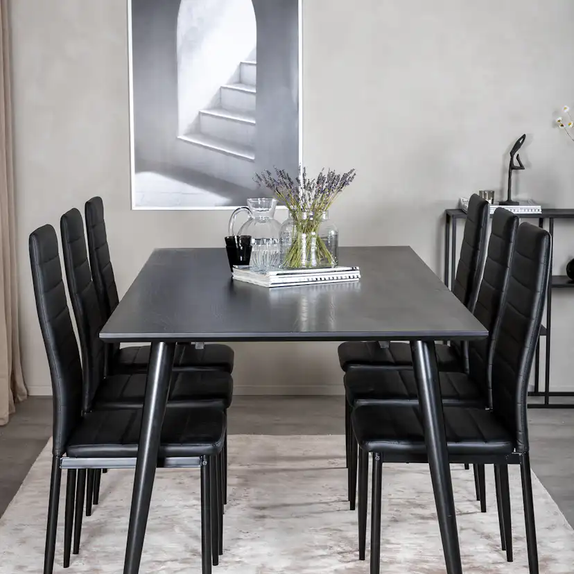 Matgrupp Venture Home Dipp med 6 Slim Stolar