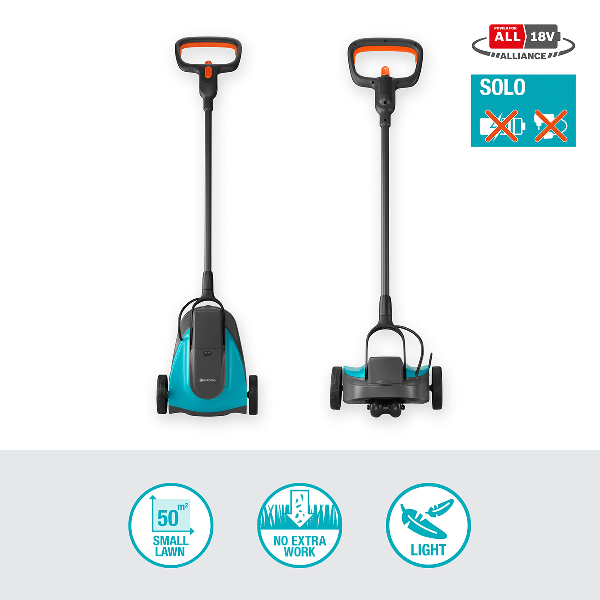 Gräsklippare Gardena Garden HandyMower 22/18V P4A utan Batteri