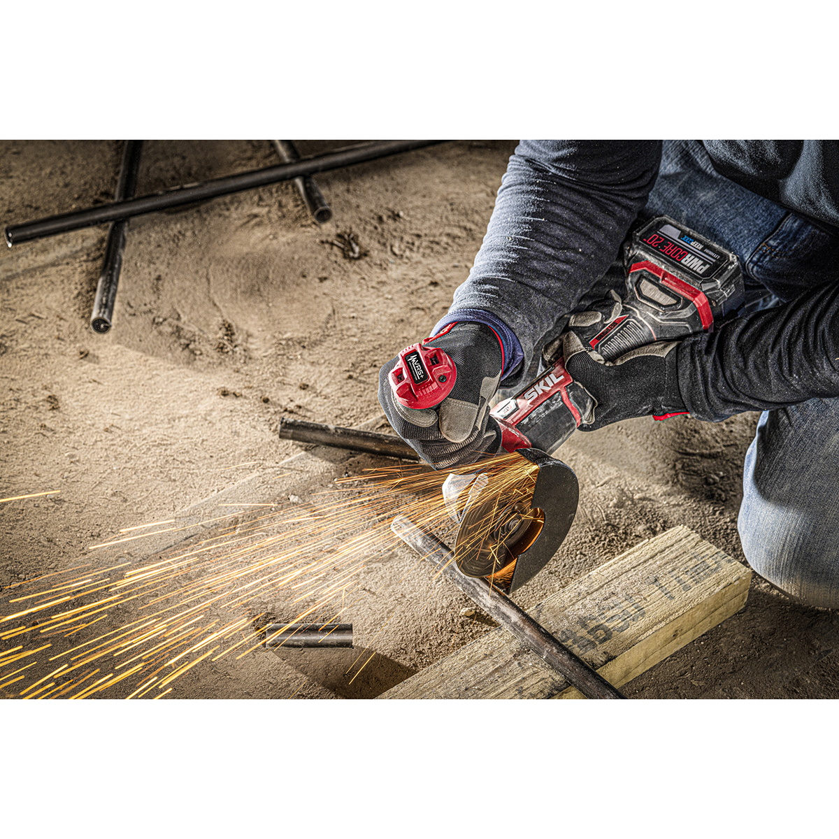Vinkelslip SKIL 3930 CB Kolborstfri Batteridriven