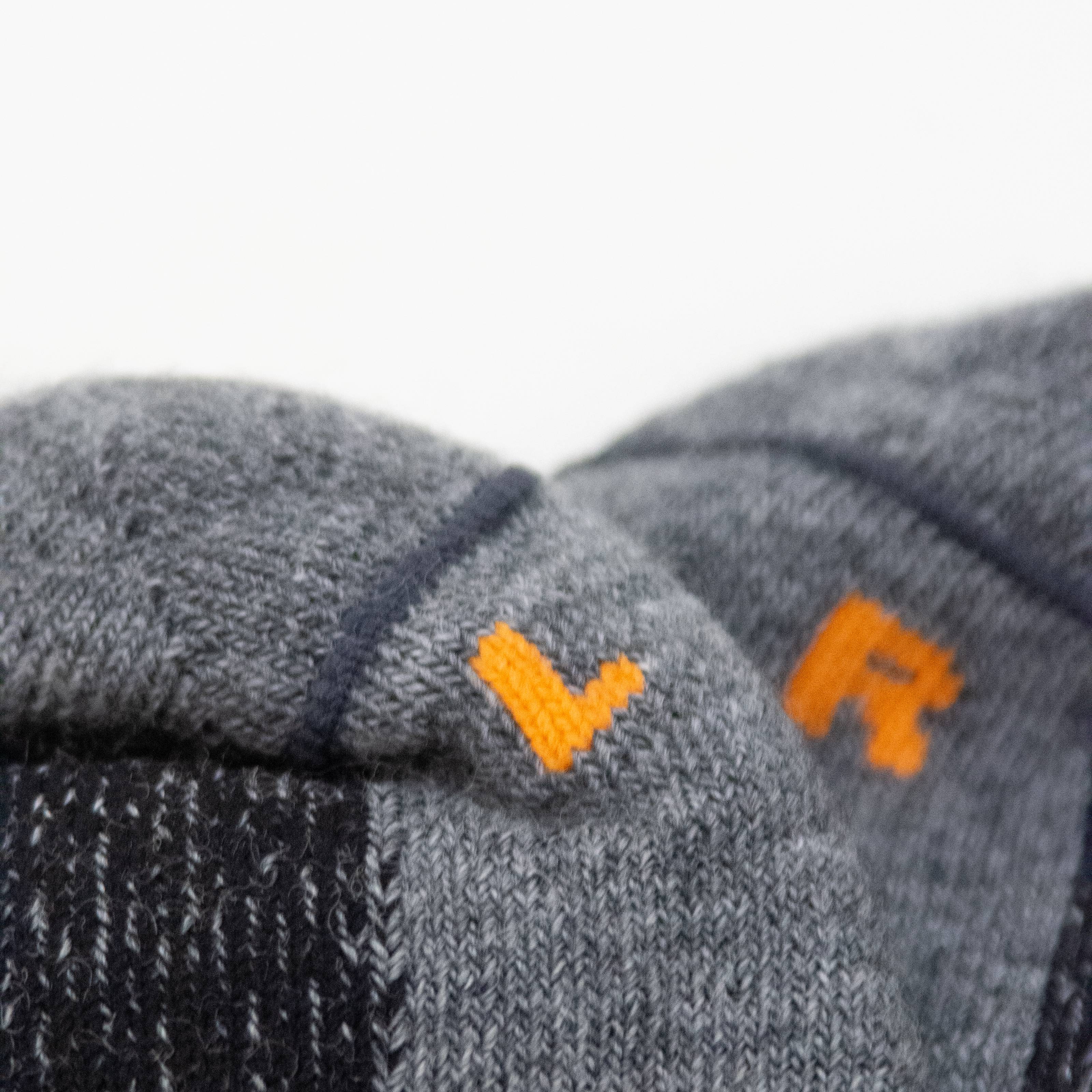 Merino Socka Tjock Mörkgrån/Sv 40-42 40-42