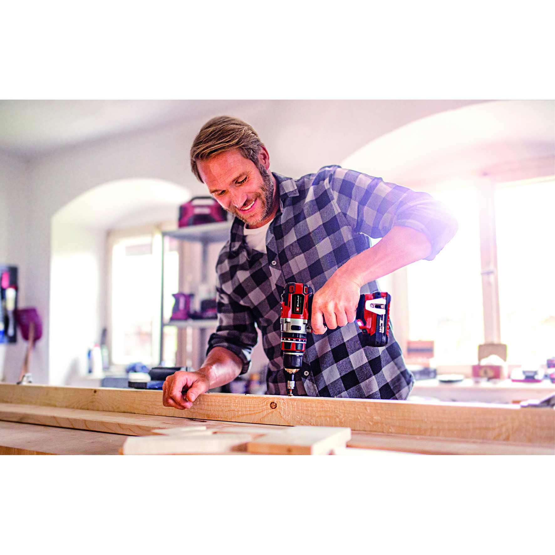 Slagborr/Skruvdragare Einhell TE-CD 18 Li-i Borstlös (2x2Ah)