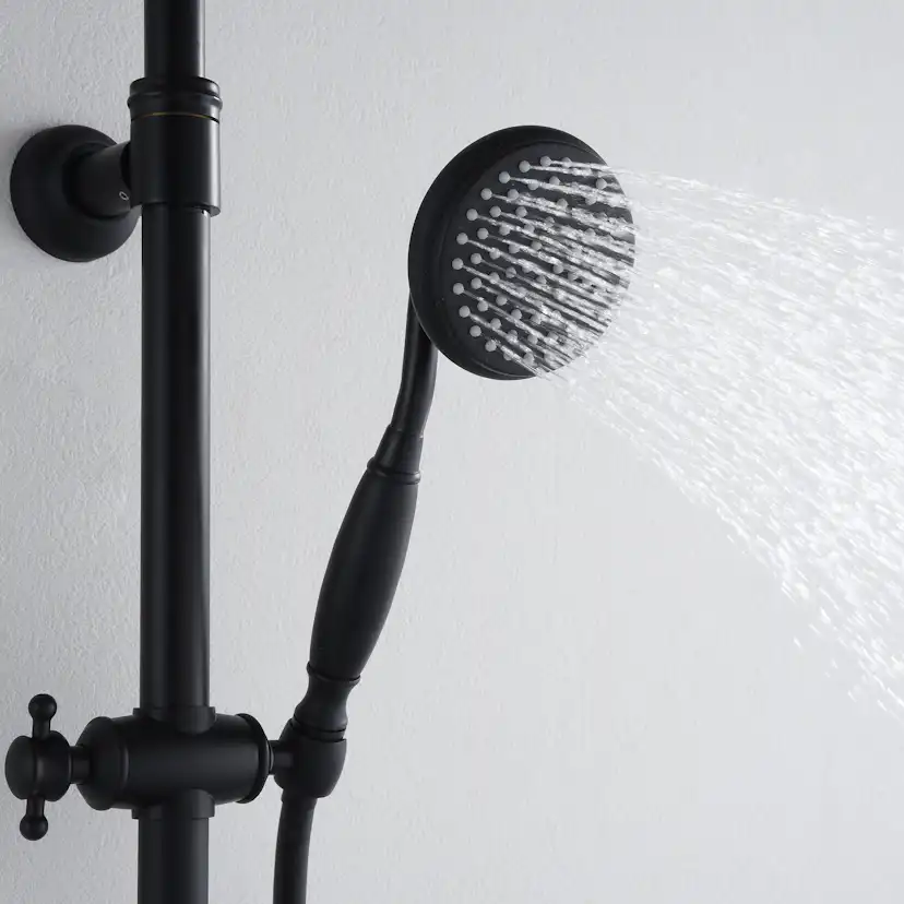 Takduschset Bathlife Ebb mattsvart Mattsvart