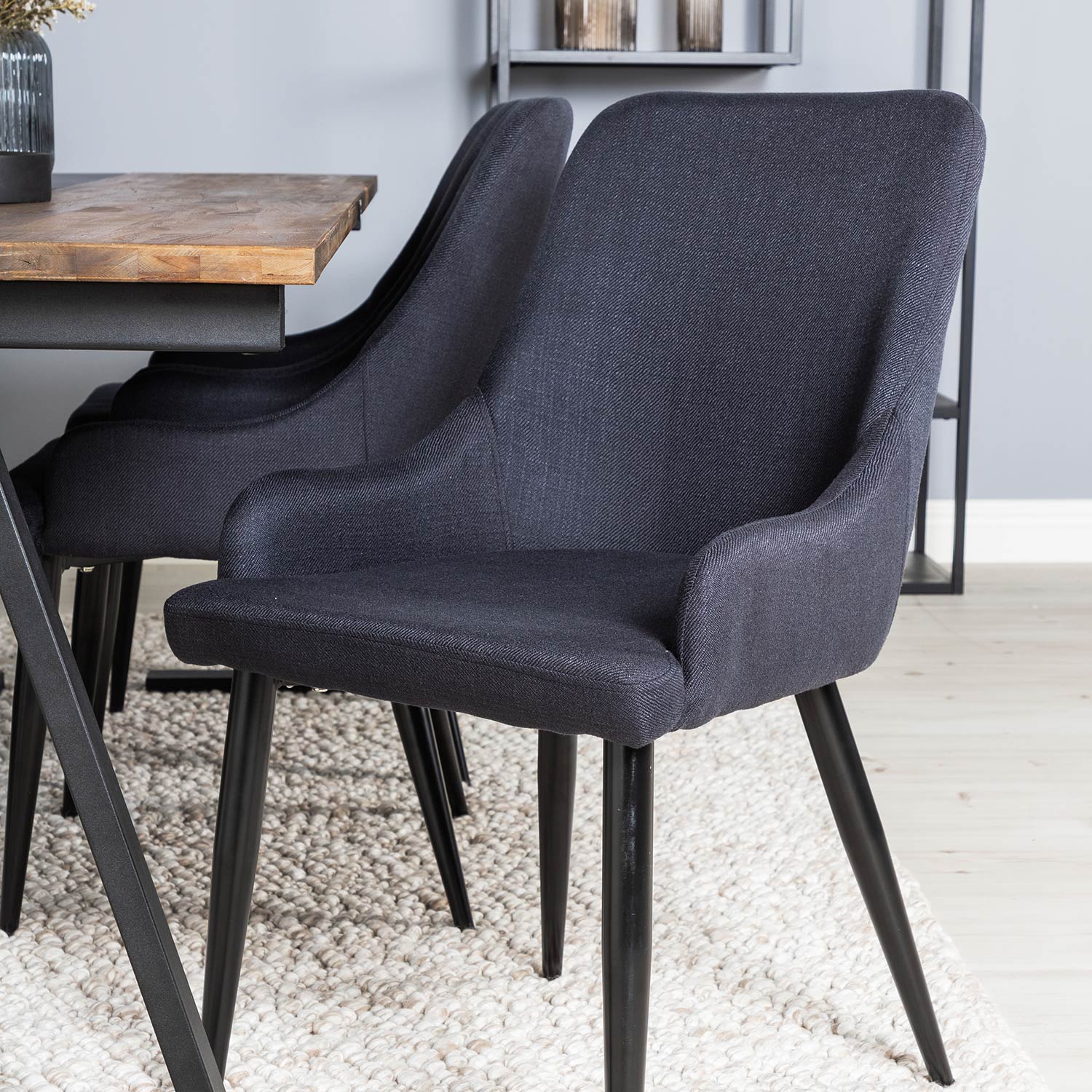 Matgrupp Venture Home Jane med 6 Plake Stolar Mörk Teak