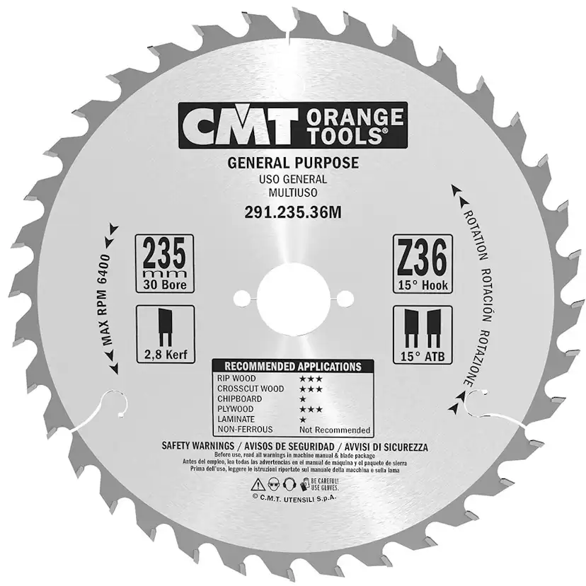 Sågklinga CMT Orange Tools Kapning/Klyvning