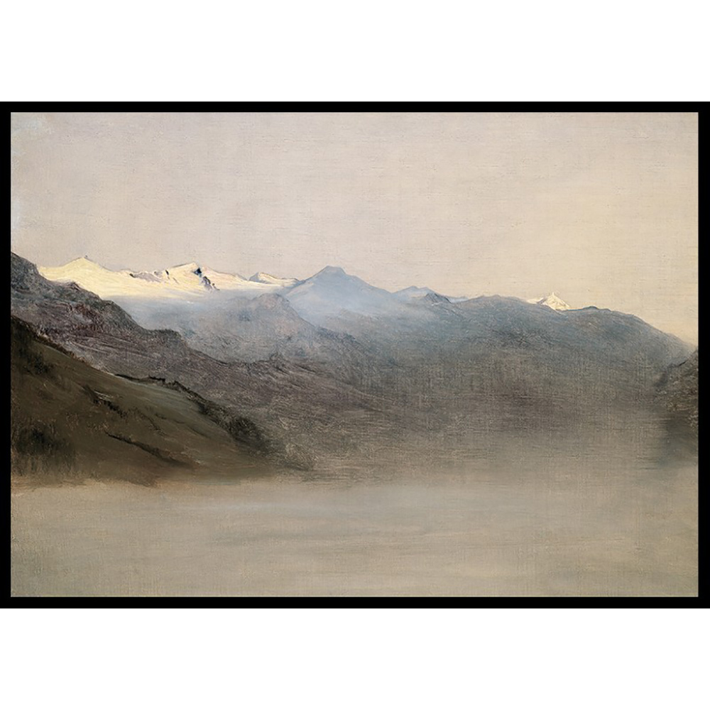 Poster Gallerix Das Gasteinertal Im Nebel By Anton Romako