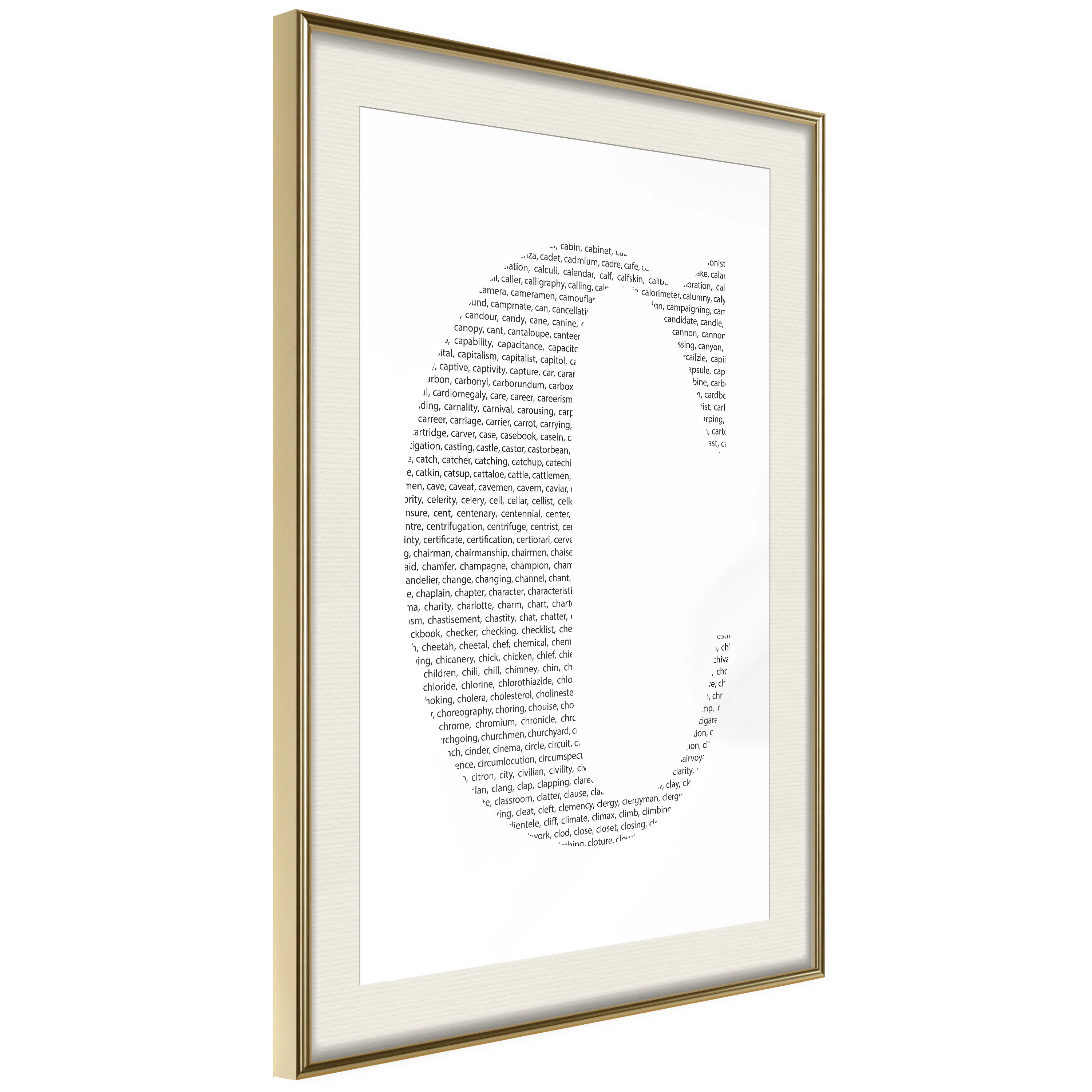 Poster Artgeist Affisch Letter C