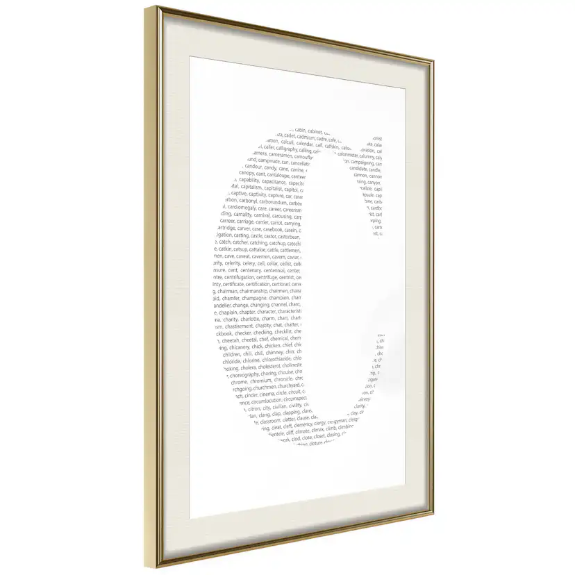 Poster Artgeist Affisch Letter C