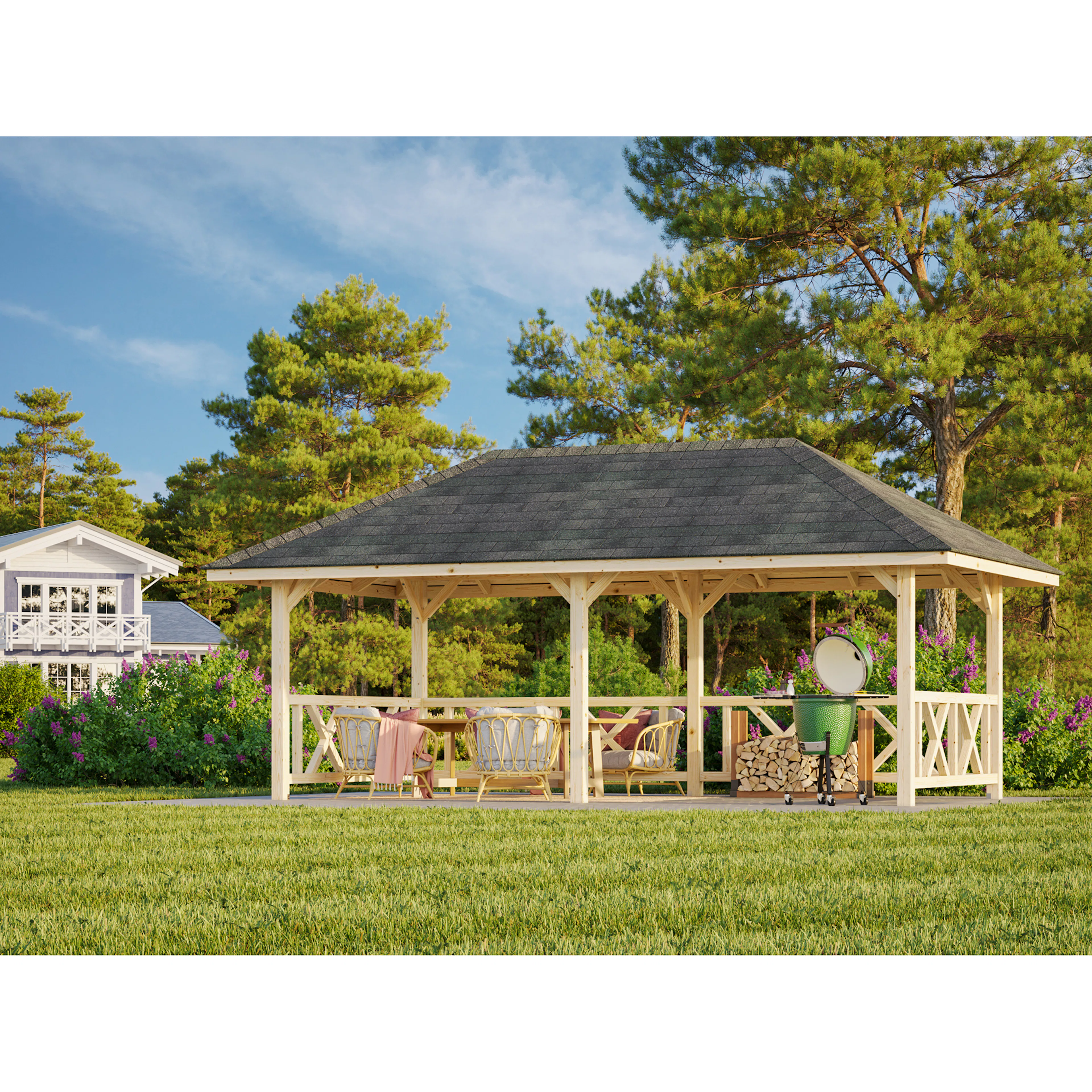 Paviljong Palmako Bianca 16,6 m2 Set 107
