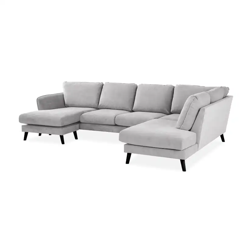 6-sitssoffa Scandi Days Trend Lyx U-formad med Divan och Schäslong 326 cm