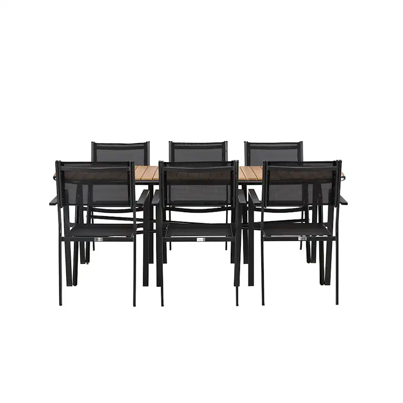 Matgrupp Venture Home Holmbeck Bord med 6 Copacabana Stolar