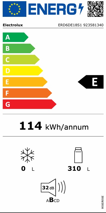 Kyl- och fryspaket Electrolux ERD6DE18S1 + EUN7NE18S