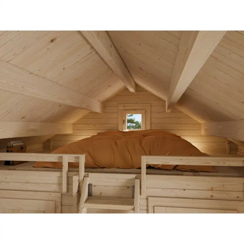 Attefallshus Palmako Sandra 29,9 m² Komplett Stuga med Sadeltak