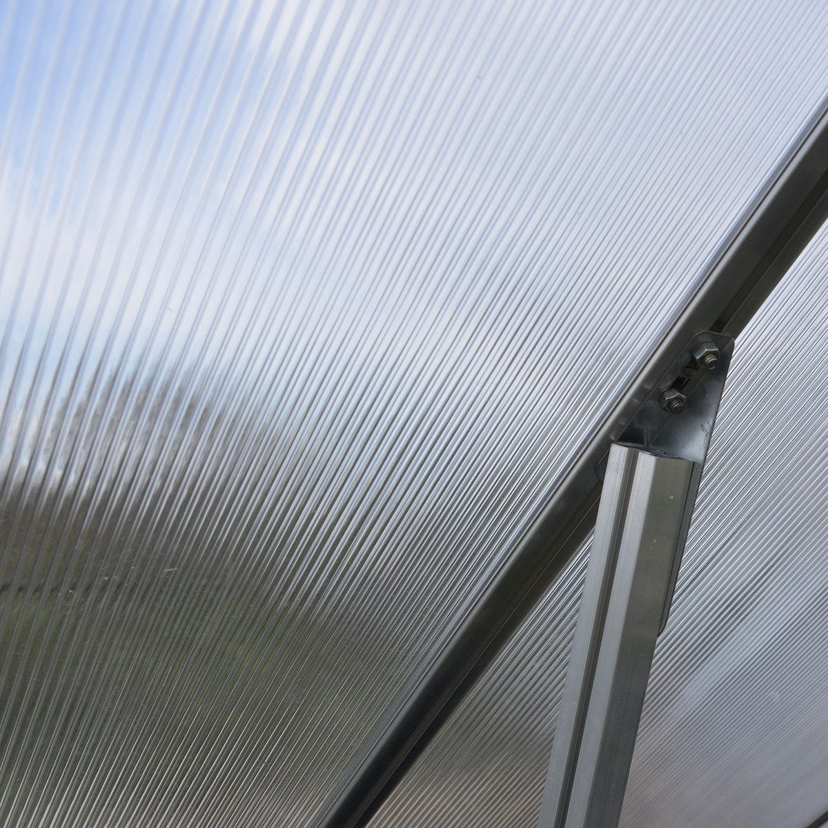 Växthus Canopia by Palram Essence Aluminiumram med UV-Skyddad Polykarbonat & Ventilationsfönster, 14,7 m²