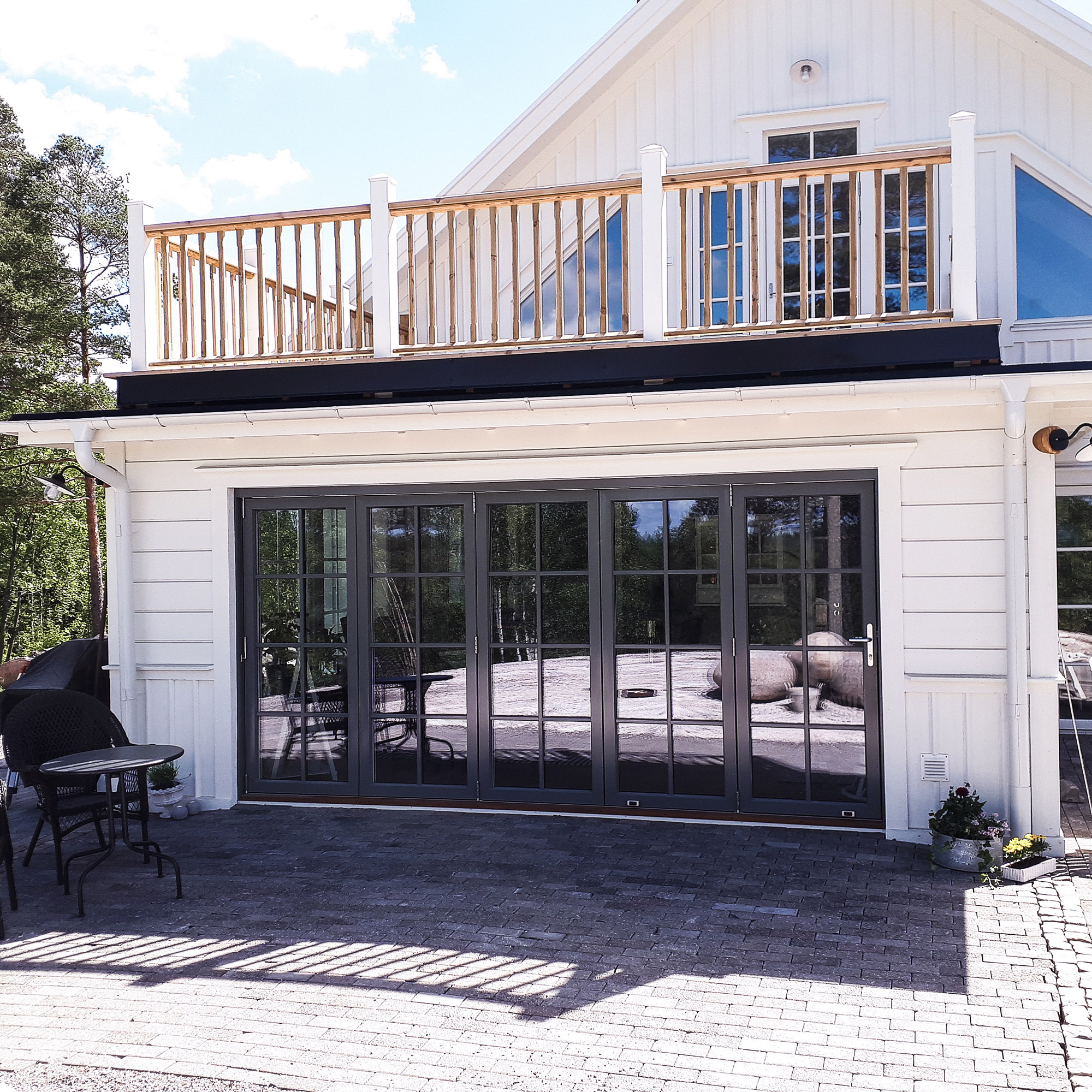 Vikdörr Vilenta Åre Trä/Aluminium 6-Delat