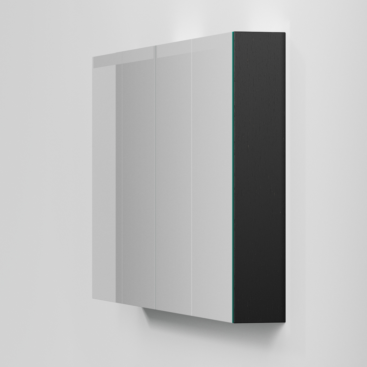 Spegelskåp Stage Plus 140, Black Oak, 4 Luckor,1400x720x140 Bredd: 1400 mm, Black Oak, Dubbla luckor